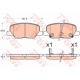 BALATA FREN ARKA-(MITSUBISHI  ASX 12>> OUTLANDER 12>> MAZDA-6 13>>   