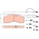 FREN DISK BALATA ON     ARKA  MERCEDES  CF SERIES 01-    XF 95 SERIES 01-   LF 55 SERIES 01- 