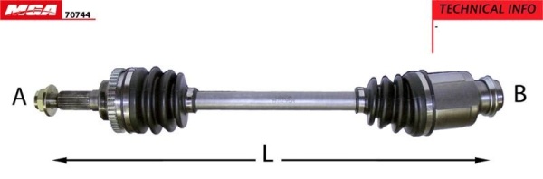 パーツ ARS AKS KOMPLE SAG-(ABSLI -(MAZDA 323-LANTIS 95>98 