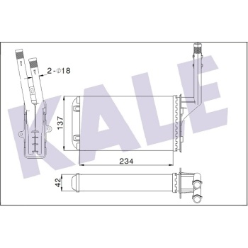 KALORİFER RADYATORU MEKANİK CITROEN AX     SAXO - PEUGEOT 106 I     106 2