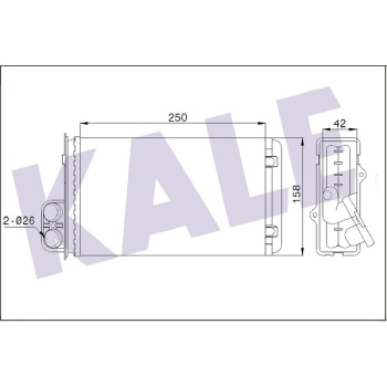 KALORİFER RADYATORU MEKANİK PEUGEOT 405 I     405 2     406 