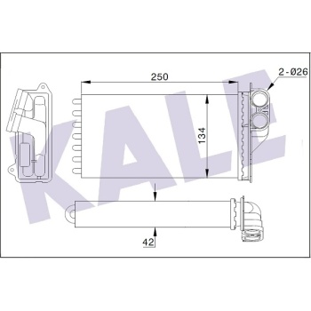 KALORİFER RADYATORU MEKANİK CITROEN C2     C3     C3 I - PEUGEOT 1007 