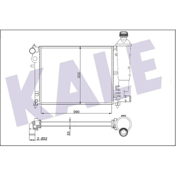 SU RADYATORU PEUGEOT   106 2 95-01 1.4 TU3JP 1.6 TU5JP    CITROEN  SAXO  