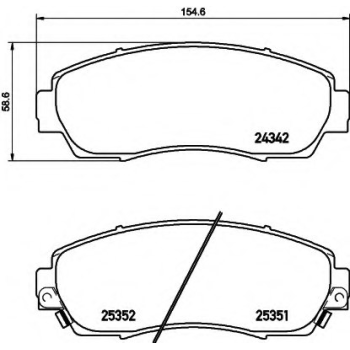 BALATA FREN ON-(HONDA  CR-V 2012> 