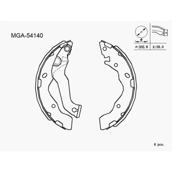 KAMPANA BALATA  HYUNDAI  ACCENT ADMIRE 03 - 06