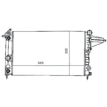 SU RADYATORU OTOMATIK  OPEL   VECTRA A 1.4 1.6 89-95  75×322×34