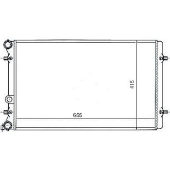 SU RADYATORU 650×414 VW GOLF 98-06  AUDI A3 97-03  SEAT LEON 00-06  SKODA OCTAVIA 97-11 AGN-AGR-AHF-AKL-ASZ-A5U-BCB-BFQ