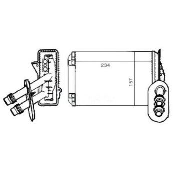 KALORIFER RADYATORU VW GOLF 98-06  AUDI A3 97-03  SEAT LEON 00-06  SKODA OCTAVIA 97-11 
