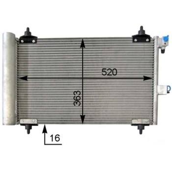 KLIMA RADYATORU-(PEUGEOT  307 02     PARTNER     CITROEN  BERLINGO 02-- XSARA 02--  