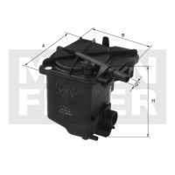 MAZOT FİLTRESİ ( FORD : FOCUS 1.6TDCİ 04- FİESTA 1.6TDCİ 01-12 ) (PEUGEOT: 206-207-307-308-407     CITROEN: C3-C4 )