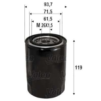 FILTRE YAĞ KISA TIP -  HYUNDAI  H100     STAREX     H100 KAMYONET 04>    H1 08>     H350 2.5 CRDI 15>     MITSUBISHI  L300     KIA  BONGO 04> K2500  