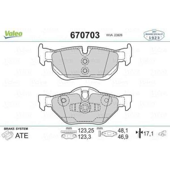FREN BALATASI ARKA BMW 3 E90 E91 E92 E93 05- 2.0D 