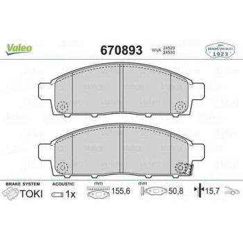 BALATA FREN ON-(MITSUBISHI  L200 CR 2.5 DI-D 06->>    L200 SU 2.4 DI-D 15->>   FIAT   FULLBACK PICK-UP 16->>  