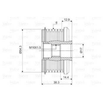 ALTERNATOR KASNAGI CITROEN  BERLINGO 1.6HDI 05-    C-ELYSEE 1.25TI 12-    C2-C3    NEMO 1.4HDI  