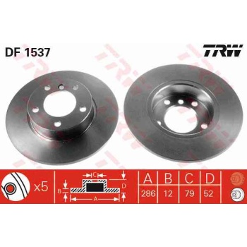 FREN DISKI ON DUZ 286 MM  BMW   E36  