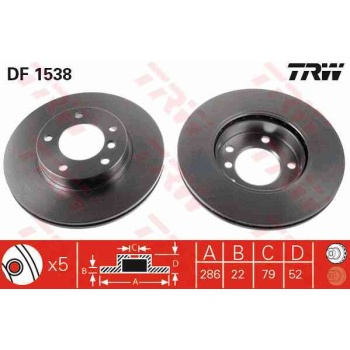 FREN DISKI ON HAVALI 286 MM  BMW   E36 3.18     3.20  
