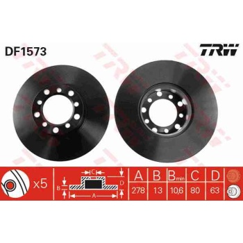 FREN DISKI ON 278MM  MERCEDES   200 230 240 250 280  
