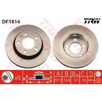 FREN DISKI ON HAVALI  OPEL   OMEGA A 1.8  86-94  