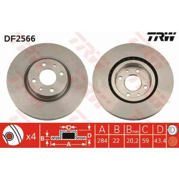 FREN DISKI ON  FIAT   LINEA 1.4 TJET 07     BRAVO     MAREA     STILO-- IDEA 1.9 2.0