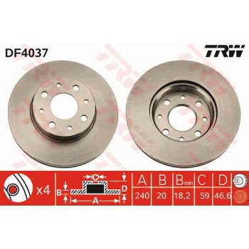 FREN DISKI ON  FIAT   PALIO 1.2 1.6 SIENA 1.4 1.6 16V