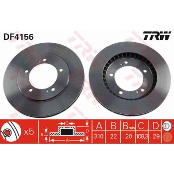 FREN DISKI ON HAVALI-(310-5 -(SUZUKI  GRAND-VITARA 98>05  