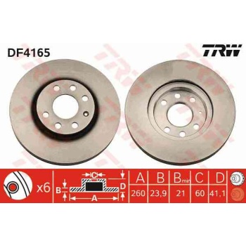 FREN DISKI ON  OPEL   CORSA C Z14 Y17DT  00-03  