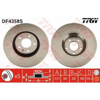 ON FREN DISKI-321×30 5×112 AUDI A6 05-11 