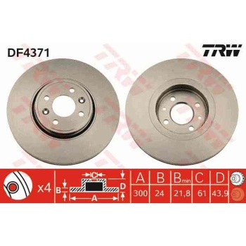 FREN DISKI ON  RENAULT   SCENIC 2 1.9DCI  06     03--08     05  