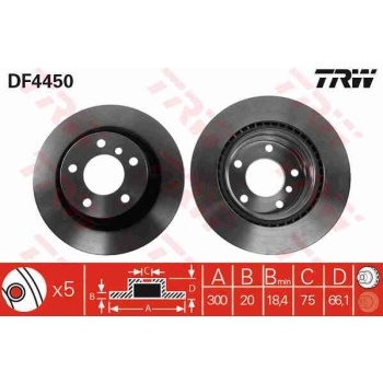 FREN DISKI ARKA HAVALI  BMW   1SERI 04-3SERI 05- 