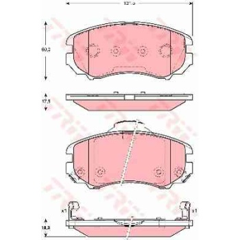 FREN BALATASI ON HYUNDAI  ELANTRA     KIA  SPORTAGE 2.0 - 1.6-1.6CRDI 06- 