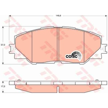 BALATA FREN ON-(TOYOTA  RAV4 06>11     RAV4 12>18     AURIS HYBRID 11>  