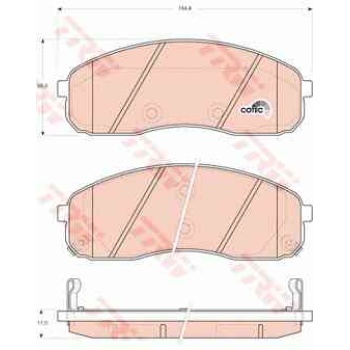 BALATA FREN ON-(KIA  CARNIVAL 00>>  