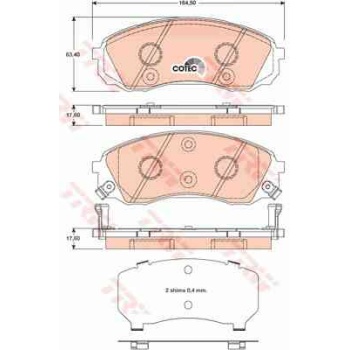 BALATA FREN ON-(HYUNDAI  STAREX-H1 08>14   KIA  CARNIVAL 06>12  