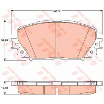 BALATA FREN ON-(TOYOTA  YARIS 06>>10  JAPONYA MONTAJ-DISKLI ARACLAR ICIN 