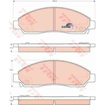BALATA FREN ON-(ISUZU  DMAX 02>07 2WD-4WD 