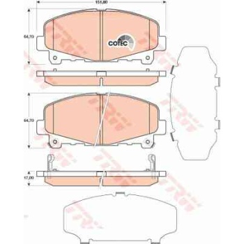 BALATA FREN ON-(HONDA  ACCORD 08>  