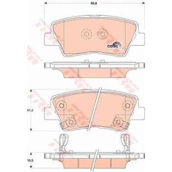 BALATA FREN ARKA-(HYUNDAI  ACCENT-BLUE 2012>2015     KIA  RIO 2009>2014     İ20 14>    İ10 13>    İ30 12>    İ40    TUCSON 09-10    ELANTRA 1.6 11>    SONATA 2.4 10>    KIA  RIO 11>    CERATO 13>    SOUL 1.6 06>    OPTIMA 12> 1.7 CRDI     SSANGYONG  KORAND