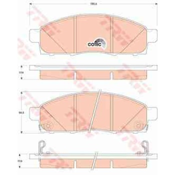 BALATA FREN ON NISSAN E5ALIA   N5200 1.5 1.6 16V 10- 