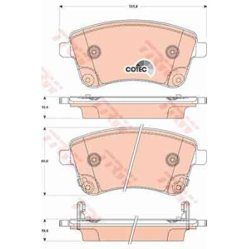 BALATA FREN ON-(IKAZLI -(HYUNDAI  IX20 11>14   KIA  VENGA 11>14   