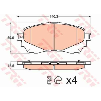 BALATA FREN ON-(MAZDA-6 2013>>   