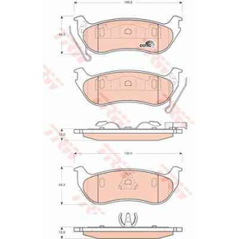 FREN BALATASI ARKA  JEEP   CHEROKEE 2.4 2.5CRD 2.8CRD 3.7 WRANGLER 2.4 3.8 4.0  