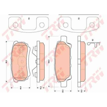 FREN BALATA ARKA  CHRYSLER   SEBRING 2.0 VVT 07-10  