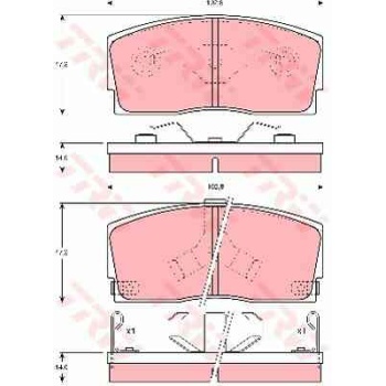 BALATA FREN ON-(DAIHATSU  APPLAUSE 90>96  