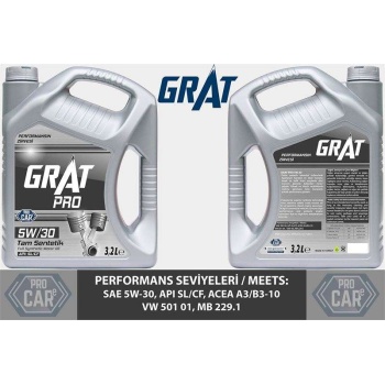 MOTOR YAĞI 3.2 LİTRE 5W30 TAM SENTETİK SL   CF