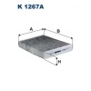 POLEN FILTRESI MEGANE III SCENIC III 1.2 - 1.4 - 1.5 - 1.6DCI TRAFIC III 1.6DCI KARBONLU - FILTRON K1267A
