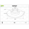 ARKA FREN DISK AYNASI HYUNDAI SANTAFE 01-- TUCSON 04-- TRAJET 00-- KIA SPORTAGE 04-- 284X5 - VALEO 197027