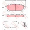 ARKA FREN BALATASI SUBARU IMPREZA 00-07 FORESTER SG 03-08 - TRW GDB3395