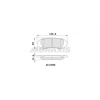 ARKA FREN BALATASI LEXUS LX 02-08 LAND CRUISER 02-07 - BRAXIS AA0482