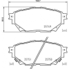 FREN DISK BALATA ON - ARKA UZUN SASE 8LI MITSUBISHI FUSO CANTER FE859 12- EURO5 TFB75 TFB85 TEMSA PRESTIJ 10- - BRAXIS AA0764