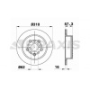 ARKA FREN DISK AYNASI LEXUS LS 430 4.3I - BRAXIS AE0759